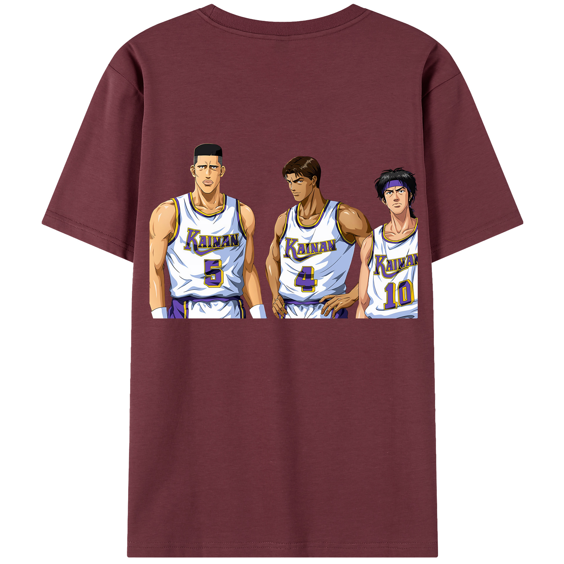 SLAM DUNK／スラムダンク 綿100％半袖Tシャツ（背面プリント）
